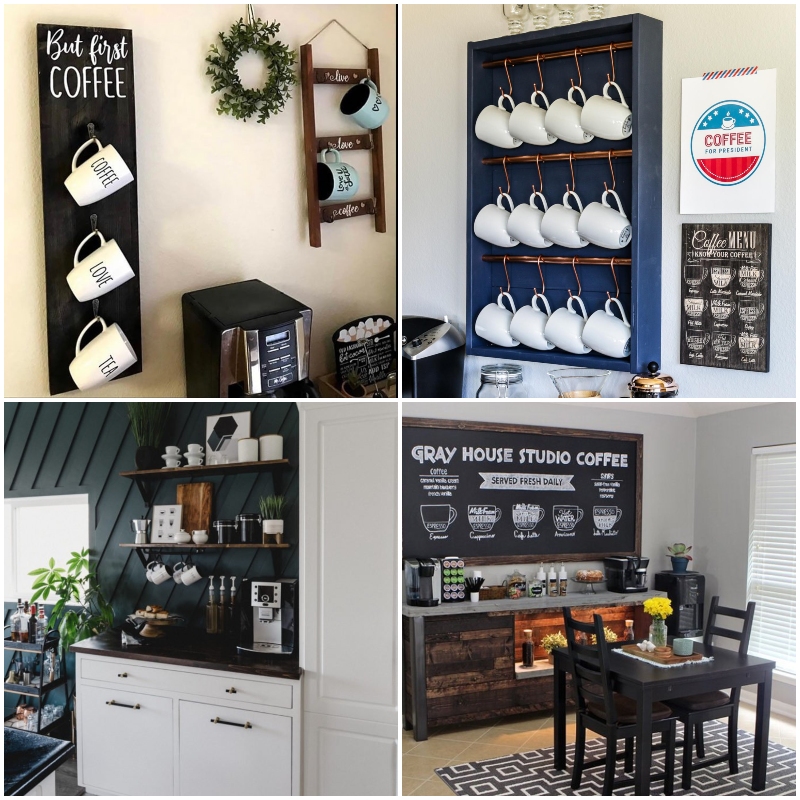 30+ Best Home Coffee Bar Ideas for All Coffee Lovers  Diy home decor, Home coffee  stations, Coffee bar design