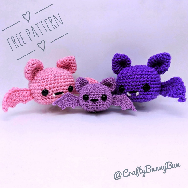 20 Soft & Dreamy Free Crochet Bat Patterns - Susie Harris