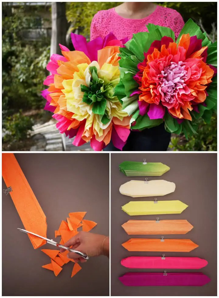 15 Easy Crepe Paper Flowers Decoration Susie Harris 7033