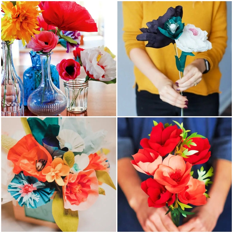 15 Easy Crepe Paper Flowers Decoration - Susie Harris