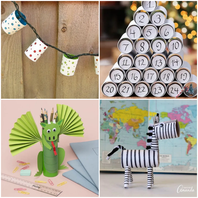 10 Ways to Play with Wrapping Paper Rolls - Paging Supermom  Wrapping  paper rolls, Paper towel crafts, Paper towel roll crafts